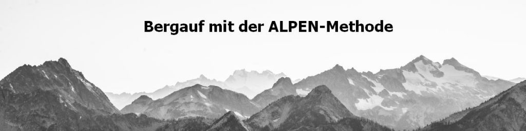 Bergauf Mit Der ALPEN Methode Zeitakrobat