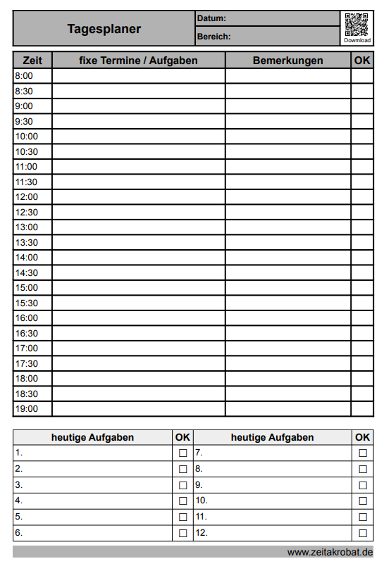 To do Listen Zeitakrobat